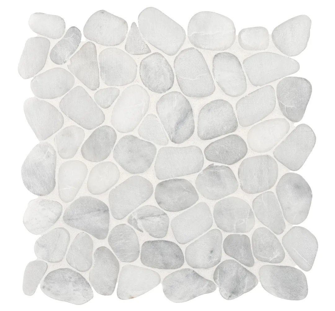 Satori Shoreside Bianco 12-in x 12-in Honed Natural Stone Look Mosaic Floor and Wall Tile (1-sq. ft/ Piece), photo 3 of 9