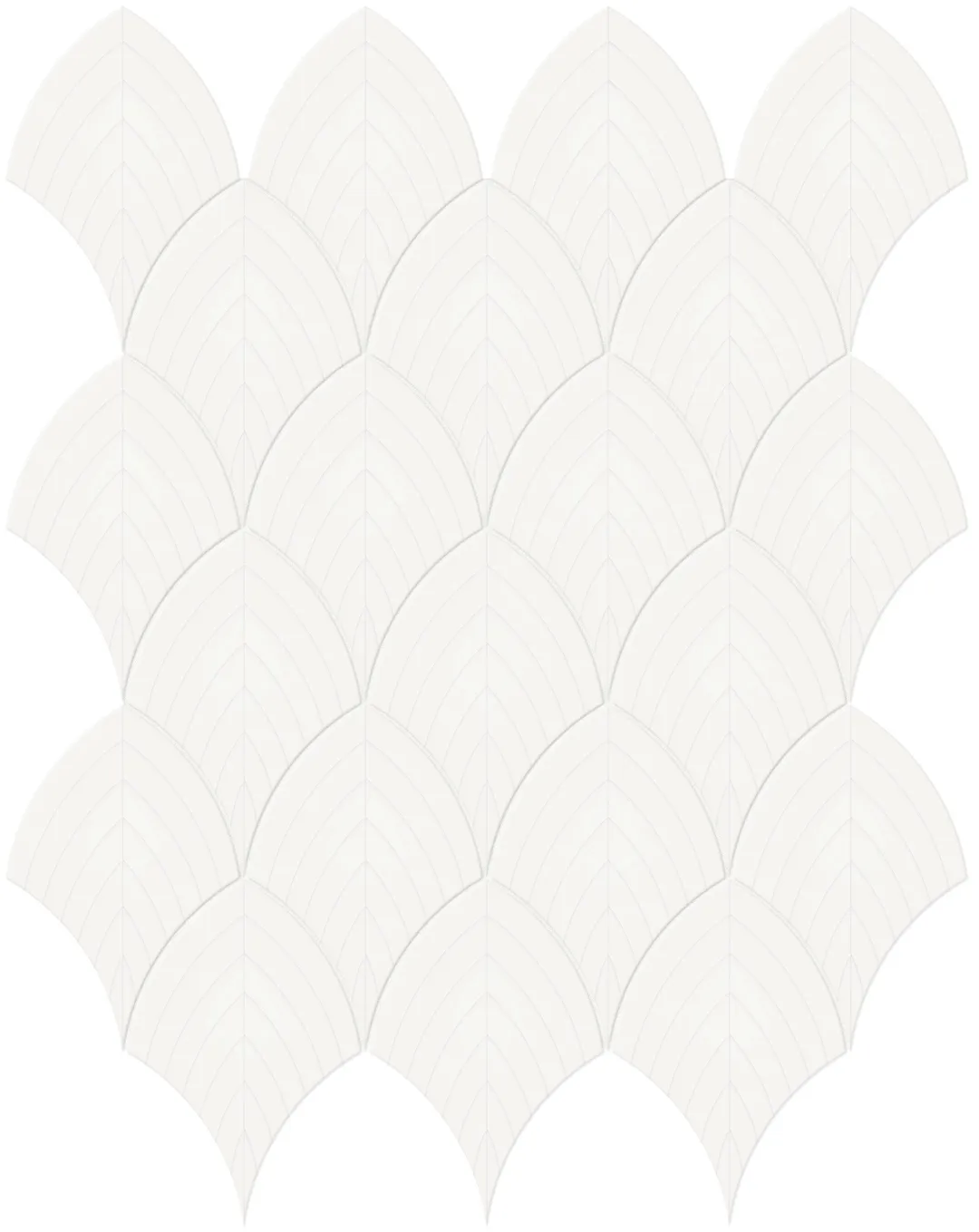 Satori Hudson Brilliant White 11-in x 13-in Glossy Porcelain Arabesque Mosaic Wall Tile (1.01-sq. ft/ Piece), photo 4 of 8