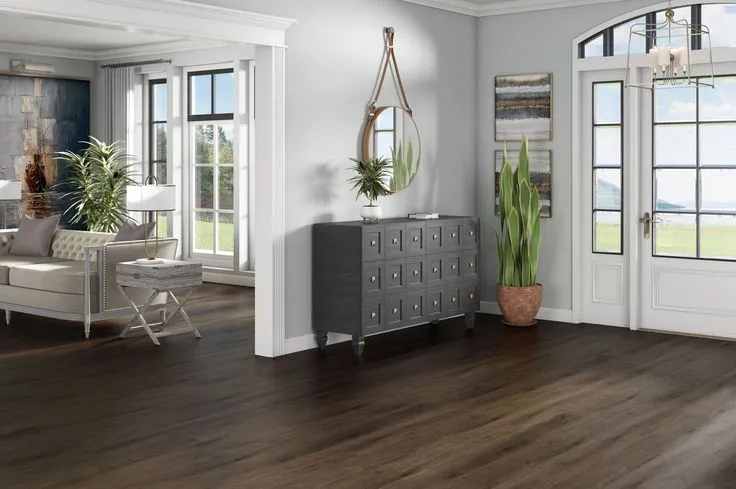 Style Selections  Tudor Oak 12-mil x 7-in W x 48-in L Water Resistant Interlocking Luxury Vinyl Plank Flooring, photo 4 of 8