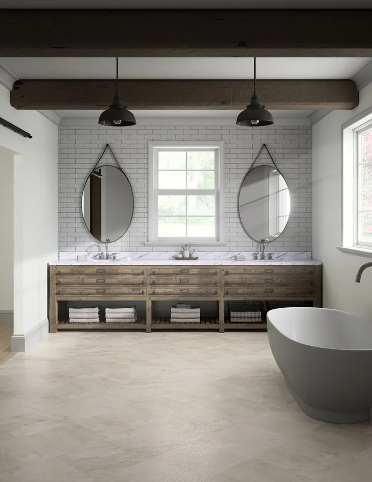 Style Selections Akoya 12-mil x 16-in W x 32-in L Water Resistant Interlocking Luxury Vinyl Tile Flooring, photo 5 of 8
