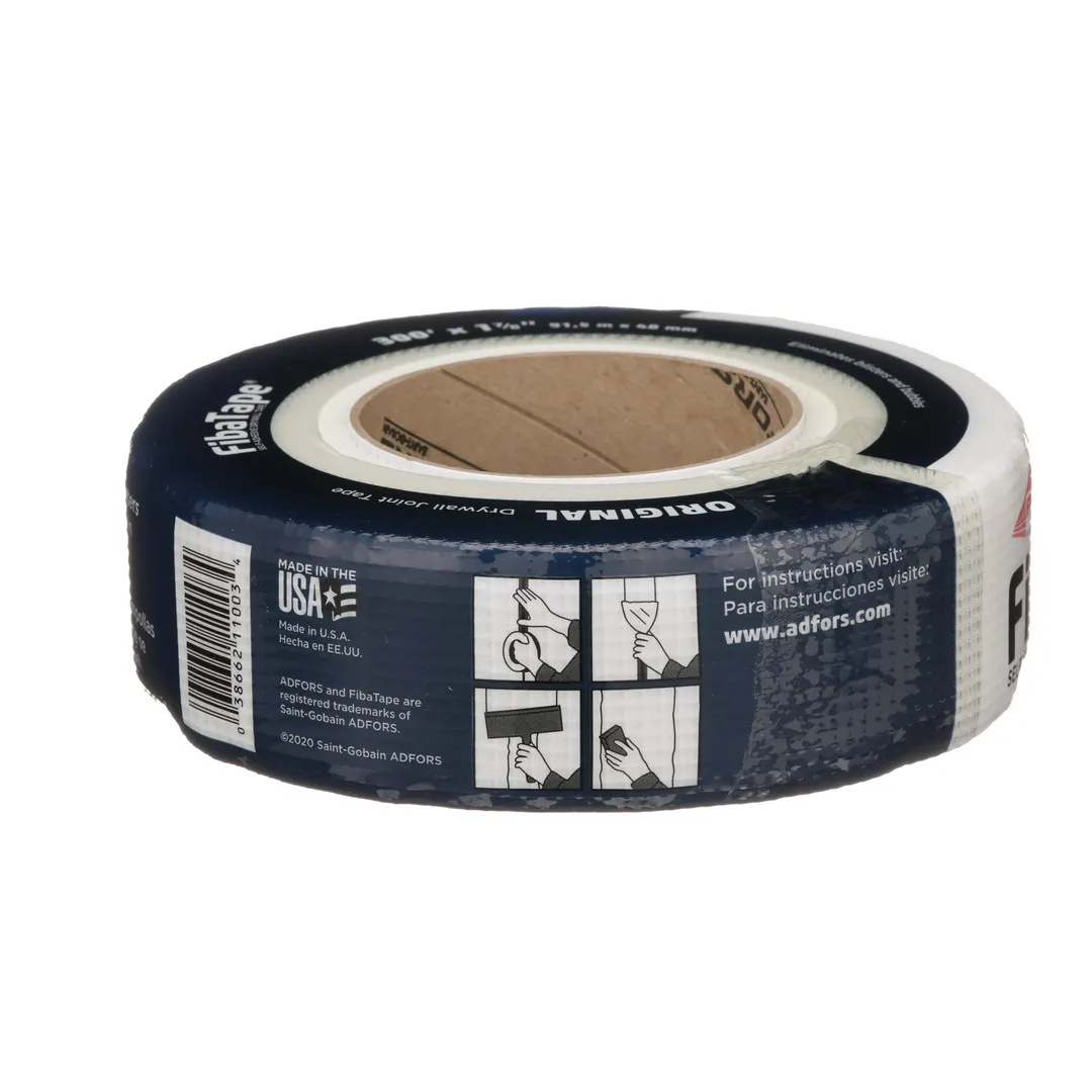 Saint-Gobain ADFORS FibaTape Standard White 1.875-in x 300-ft Mesh Construction Self-adhesive Drywall Joint Tape, photo 7 of 11