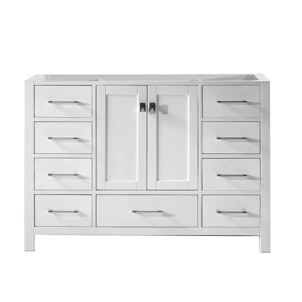 Caroline Avenue 48 in. W Bath Vanity Cabinet Only in Gray, photo 11 of 24