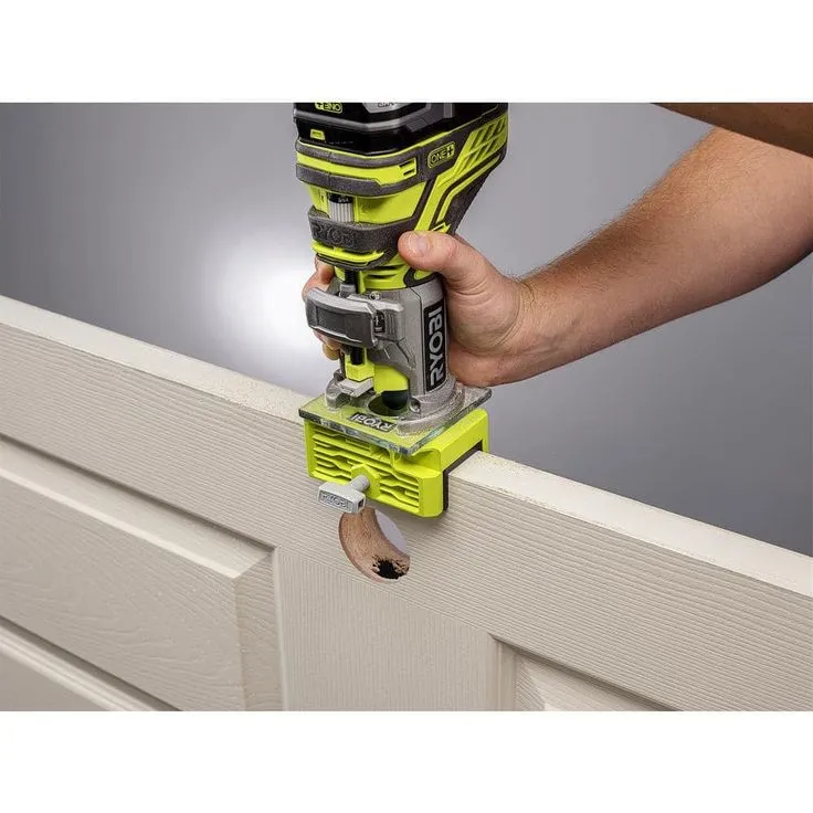 RYOBI 18-Volt ONE+ Cordless Fixed Base Trim Router (Tool Only) with Tool Free Depth Adjustment, photo 6 of 8