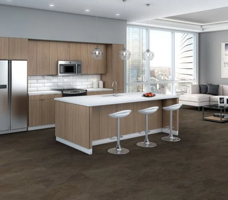Shaw One Up 24-in x 24-in Newsfeed Multi-level Loop Full Spread Adhesive Carpet Tile (79.99-sq ft), photo 2 of 8