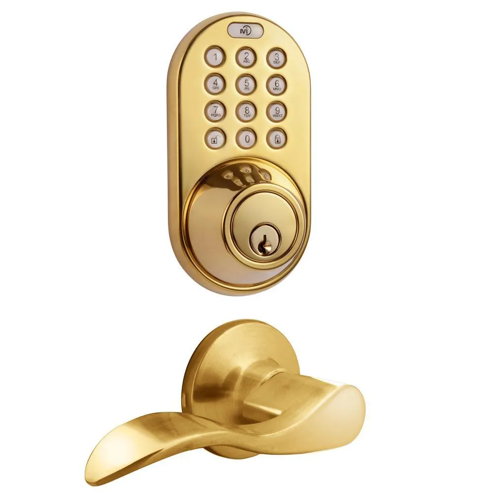 Morning Industry Oil Rubbed Bronze Keyless Entry Deadbolt and Door Handleset Lock with RF Remote Control and Electronic Digital Keypad, photo 3 of 9