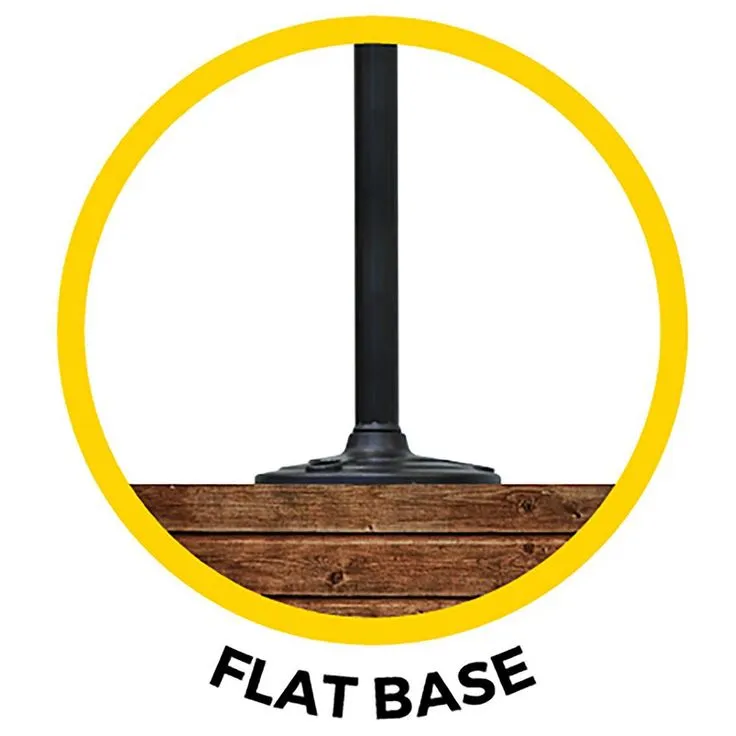 Gama Sonic Baytown II 9.75 in. Black Integrated LED Outdoor Resin Solar Post Light and Lamp Post with EZ-Anchor Base, photo 2 of 4