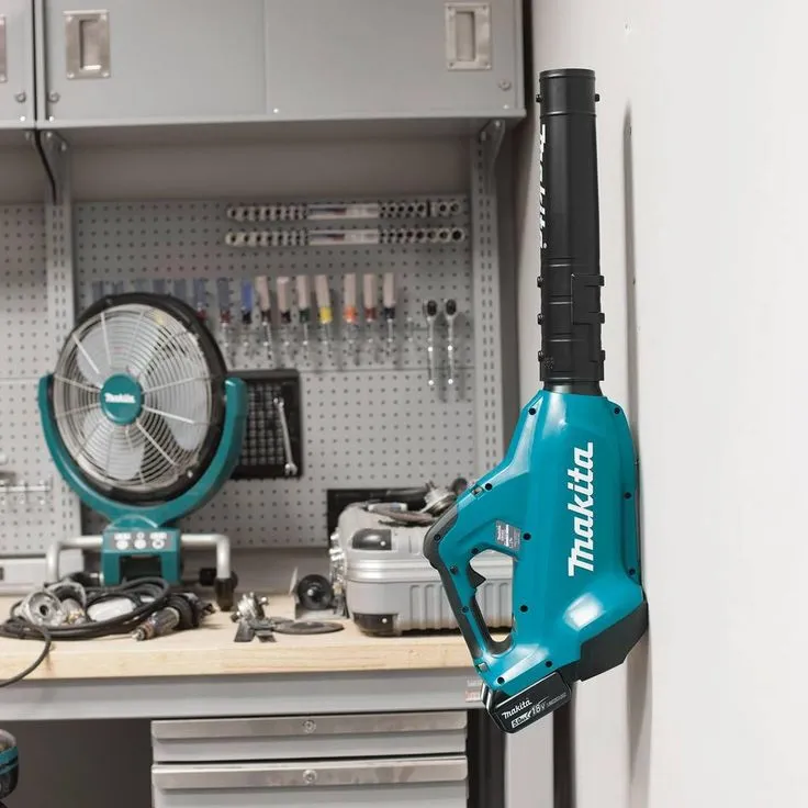 Makita 18-Volt X2 (36V) LXT 473 CFM 120 MPH Brushless Cordless Blower Kit with 4 Batteries (5.0Ah) with Flat End Nozzle, XBU02Z, photo 11 of 11