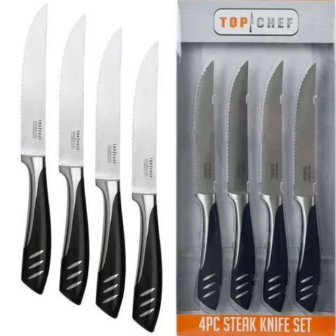5 in. Stainless Steel Steak 4-Piece Knife Set