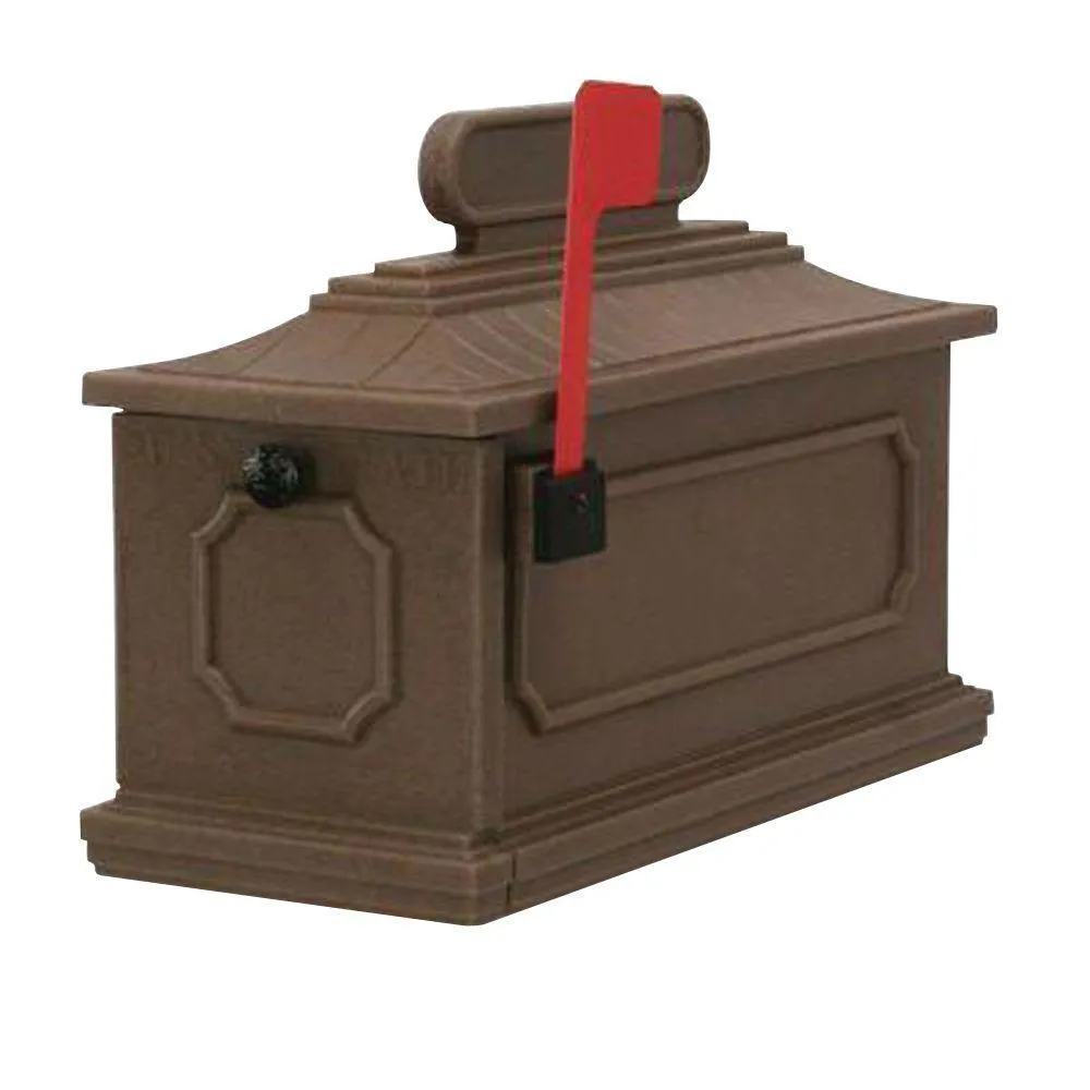 Postal Products Unlimited 1812 Architectural Plastic Mailbox in Black, photo 5 of 5