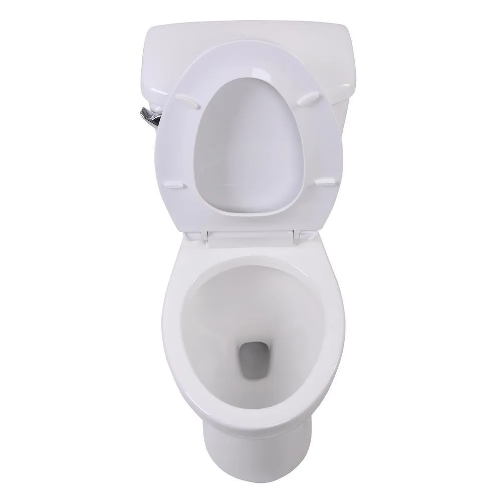 Universal Tubs Step-In 59.6 in. Walk-In Non-Whirlpool Bathtub in White with 1.28 GPF Single Flush Toilet, photo 9 of 10