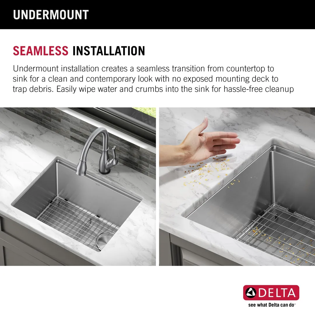Delta Stainless Steel Undermount Laundry Sink with Drain, photo 10 of 19