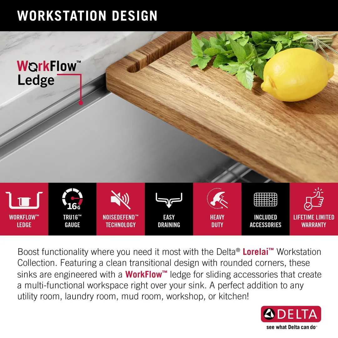 Delta Stainless Steel Undermount Laundry Sink with Drain, photo 6 of 19