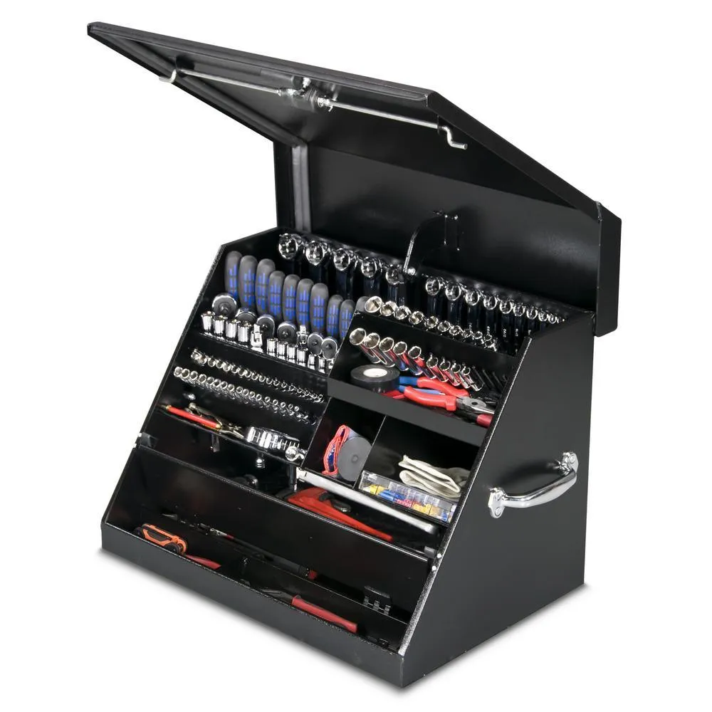 26 in. 0-Drawers Portable Tool Box in Black Powder Coated, photo 4 of 11