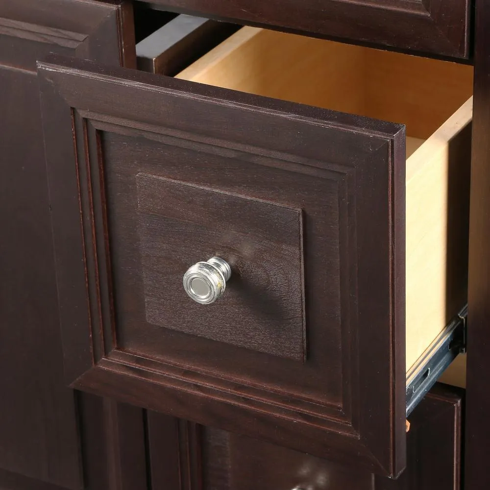 Brinkhill 36 in. W x 34 in. H x 22 in. D Bath Vanity Cabinet Only in Chocolate, photo 5 of 51