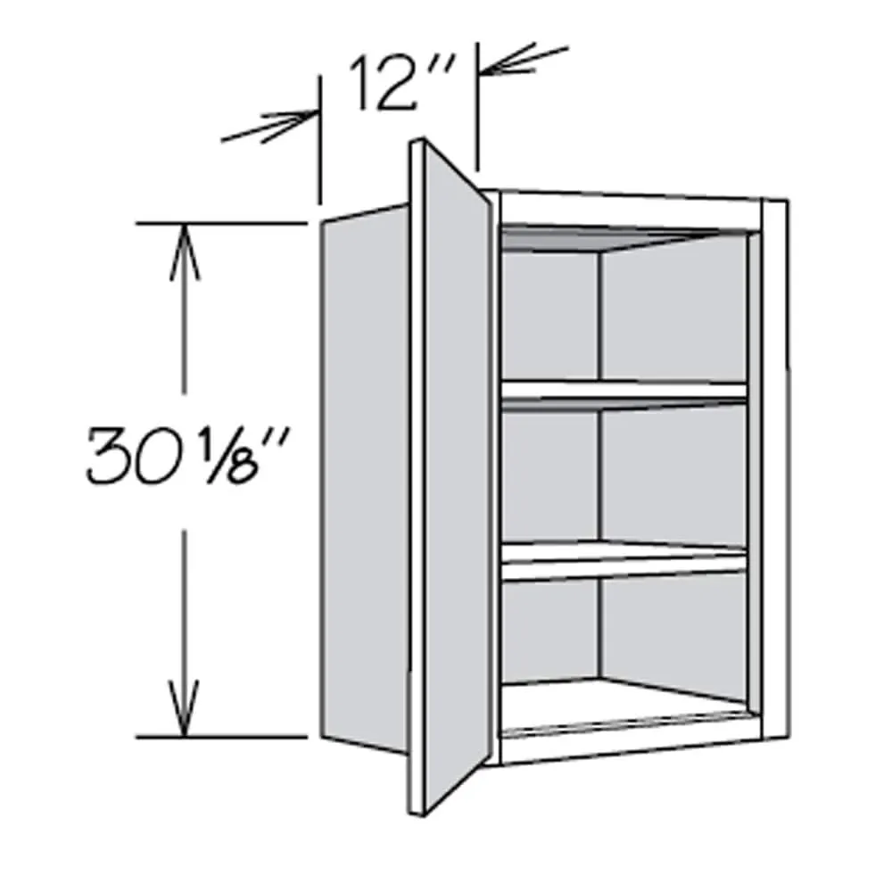 allen + roth Aveley 18-in W x 30.125-in H x 12-in D Linen Wall Fully Assembled Cabinet (Flat Panel Shaker Door Style), photo 15 of 15