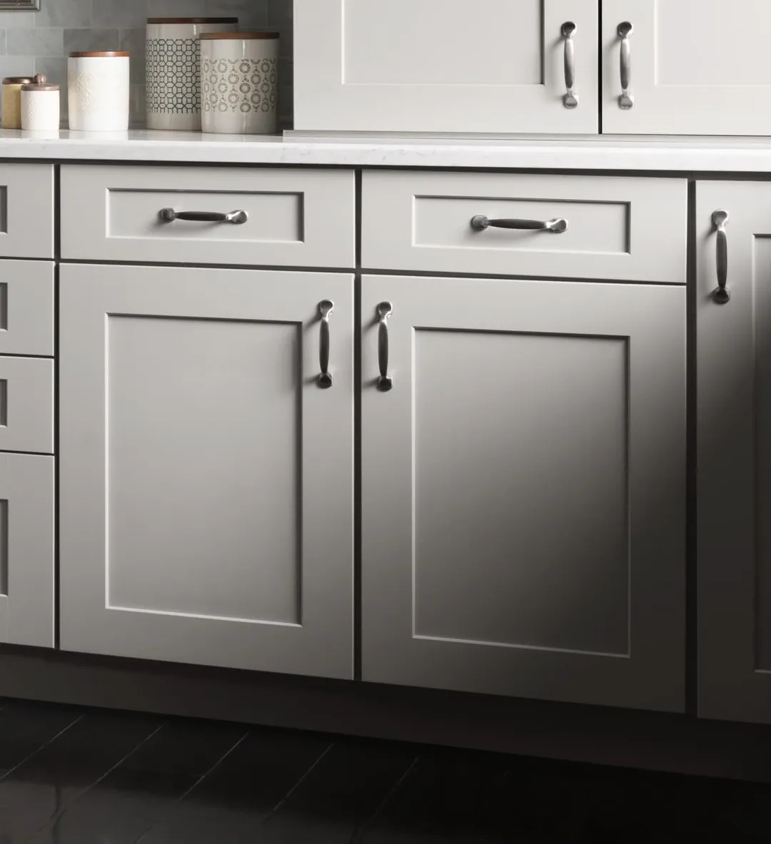 allen + roth Stonewall 24-in W x 34.5-in H x 24-in D Stone 1-Drawer Base Fully Assembled Cabinet (Flat Panel Shaker Style), photo 9 of 19