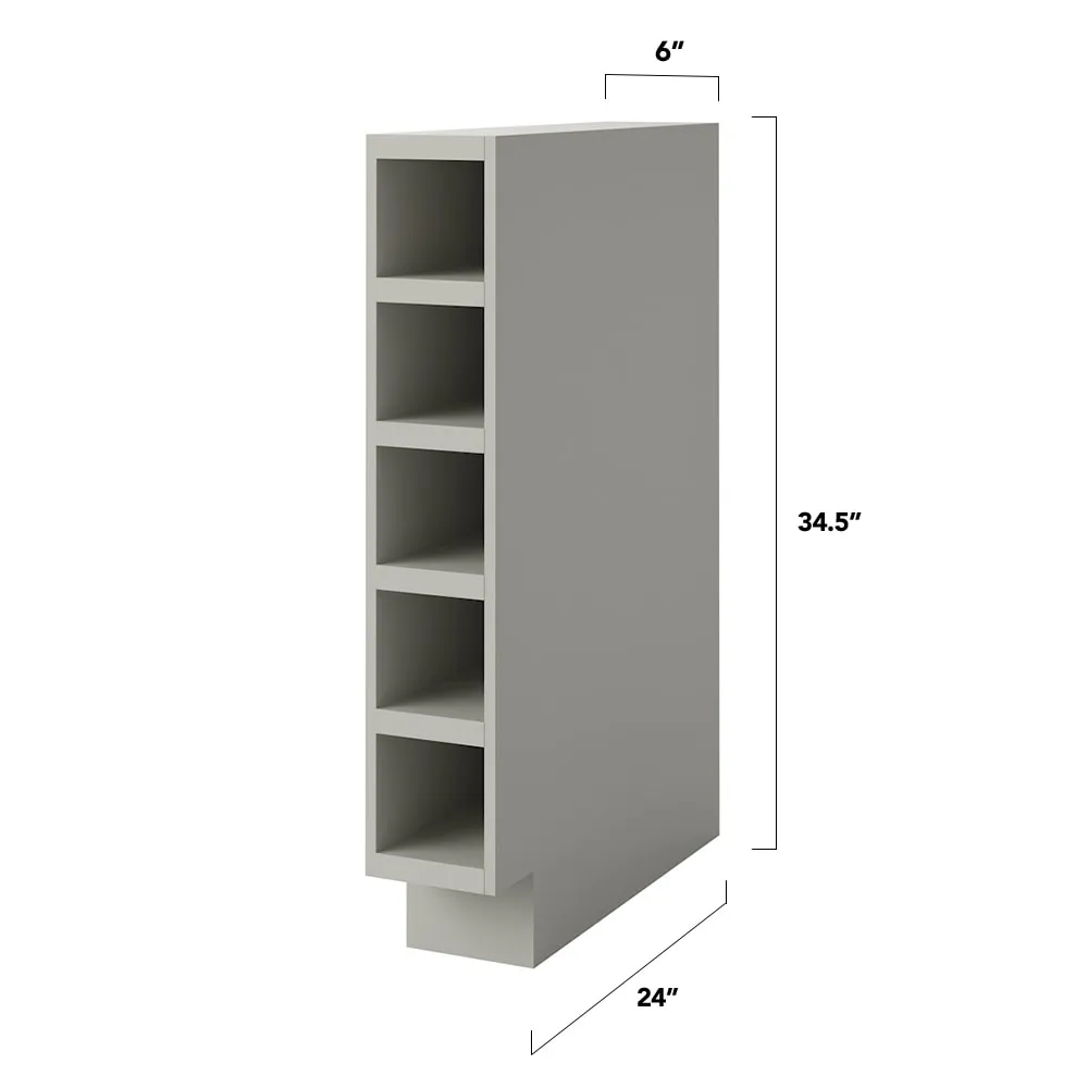 allen + roth Stonewall 6-in W x 34.5-in H x 24-in D Stone 1-Drawer Base Fully Assembled Cabinet (Flat Panel Style), photo 5 of 13
