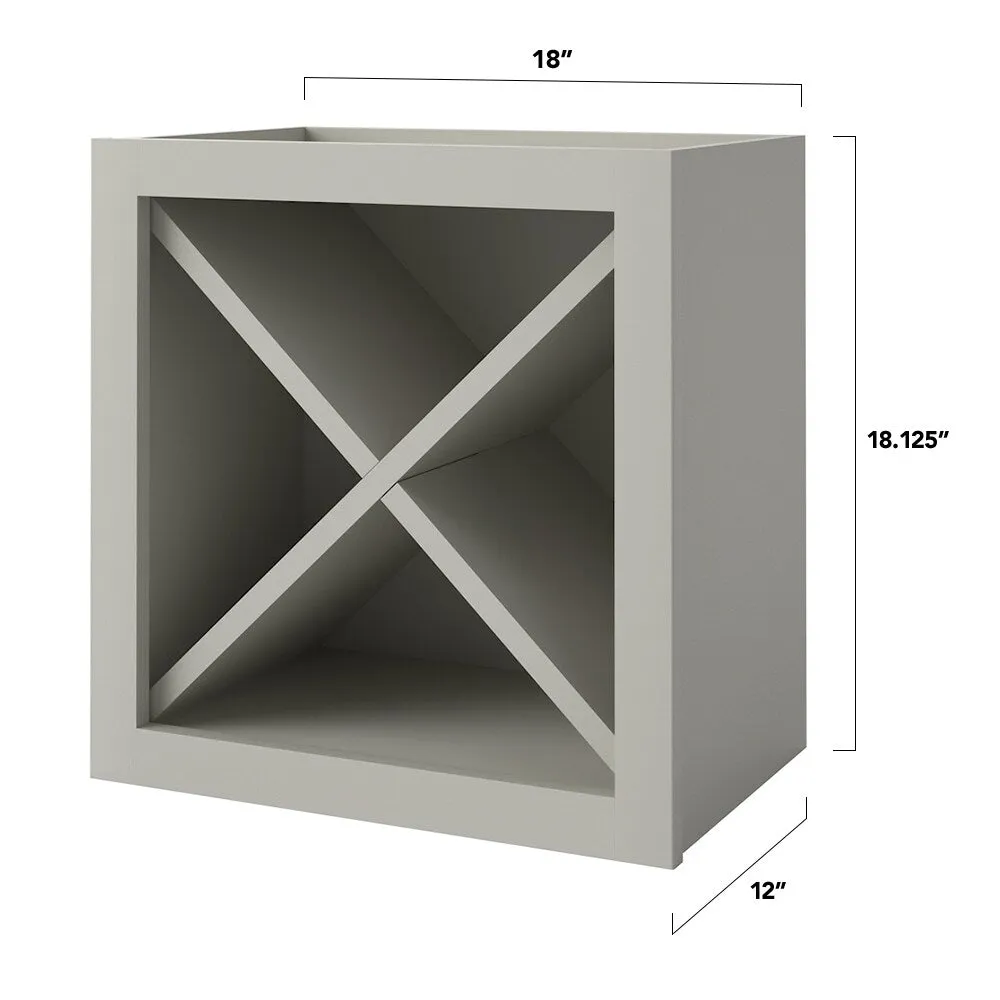 allen + roth Stonewall 18-in W x 18.125-in H x 12-in D Stone Open Cube Organizer Wall Fully Assembled Cabinet (Flat Panel Style), photo 5 of 15