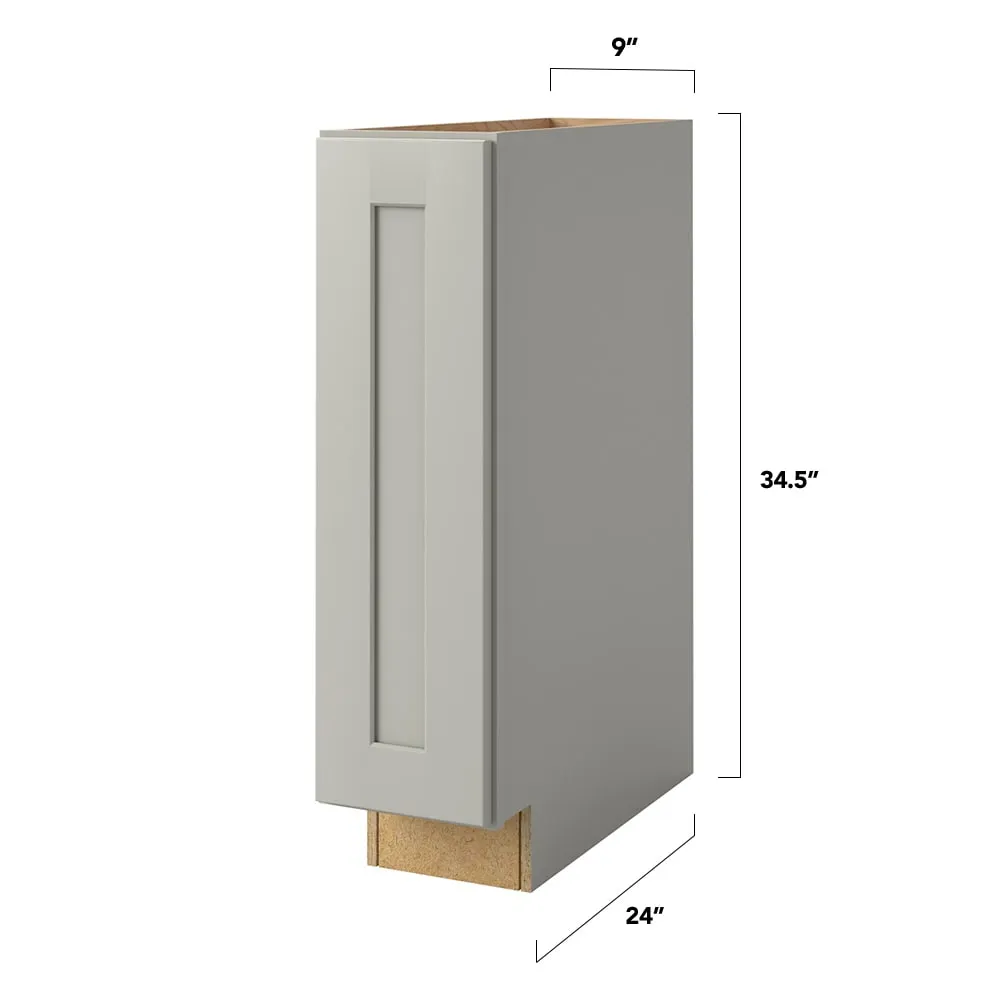 Shenandoah PRO Express Breckenridge 9-in W x 34.5-in H x 24-in D Stone Base Fully Assembled Plywood Cabinet (Recessed Panel Shaker Door Style), photo 13 of 13