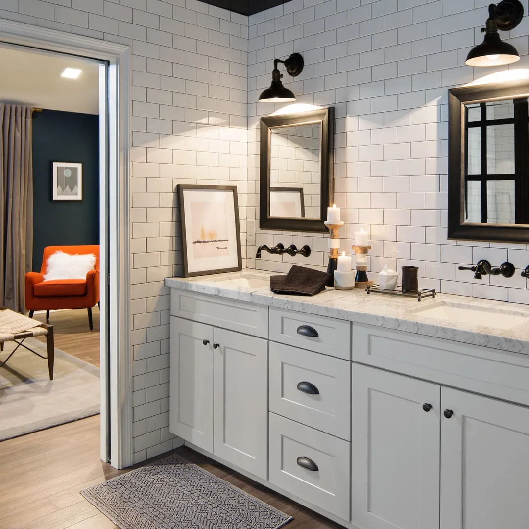 allen + roth Stonewall 6-in W x 34.5-in H x 24-in D Stone 1-Drawer Base Fully Assembled Cabinet (Flat Panel Style), photo 6 of 13