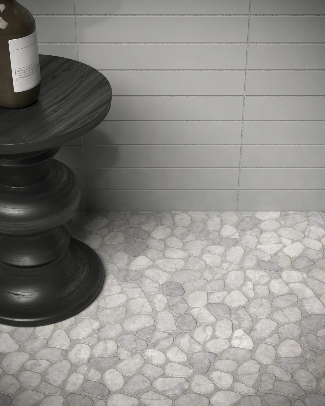 Satori Shoreside Bianco 12-in x 12-in Honed Natural Stone Look Mosaic Floor and Wall Tile (1-sq. ft/ Piece), photo 2 of 9