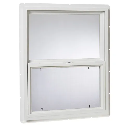 23.5 × 29.5 in White Vinyl Single-Hung Utility Window