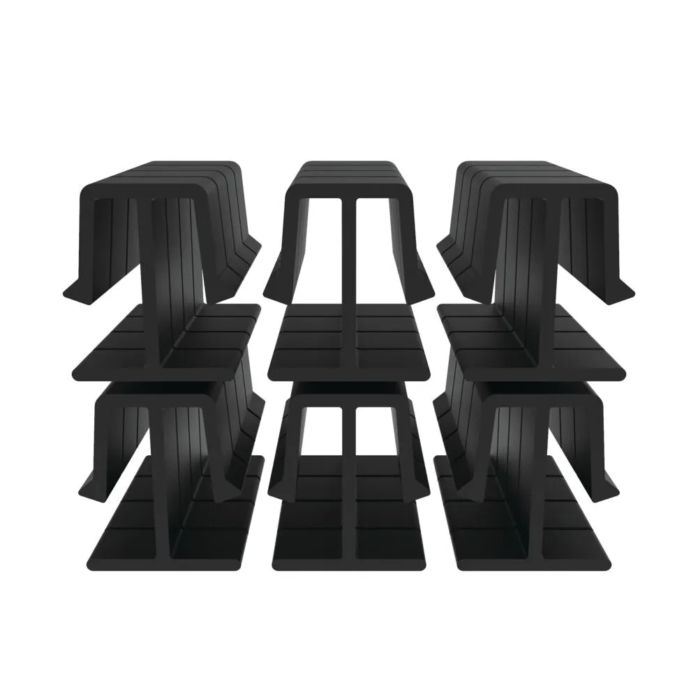 Freedom Alloy Mixed Material 4.008-in Black Vinyl Spacer Kit For Metal Fence 24-Pack, photo 2 of 4