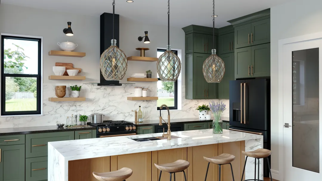 allen + roth Galway 12-in W x 36.125-in H x 12-in D Sage Wall Fully Assembled Cabinet (Flat Panel Shaker Door Style), photo 13 of 15