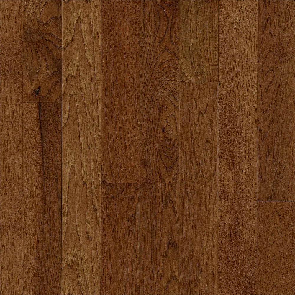 Bruce America’s Best Choice Prefinished Oxford Brown Hickory Smooth/Traditional 3/4-in Solid Hardwood Flooring Sample, photo 5 of 6