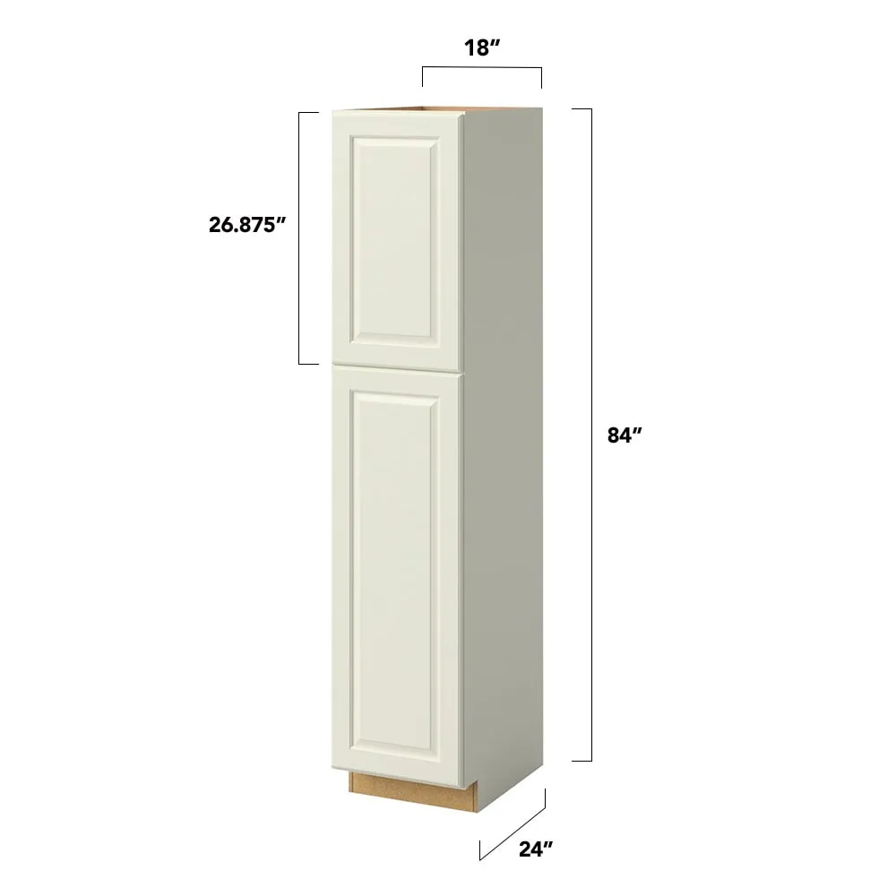 allen + roth Pattingham 18-in W x 84-in H x 24-in D Harbor Pantry Fully Assembled Cabinet (Raised Panel Square Door Style), photo 5 of 14