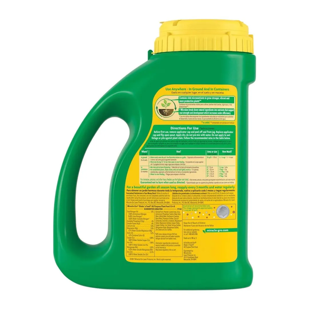 Miracle-Gro Shake 'n Feed Granules All Purpose Plant Food 4.5 lb, photo 2 of 9