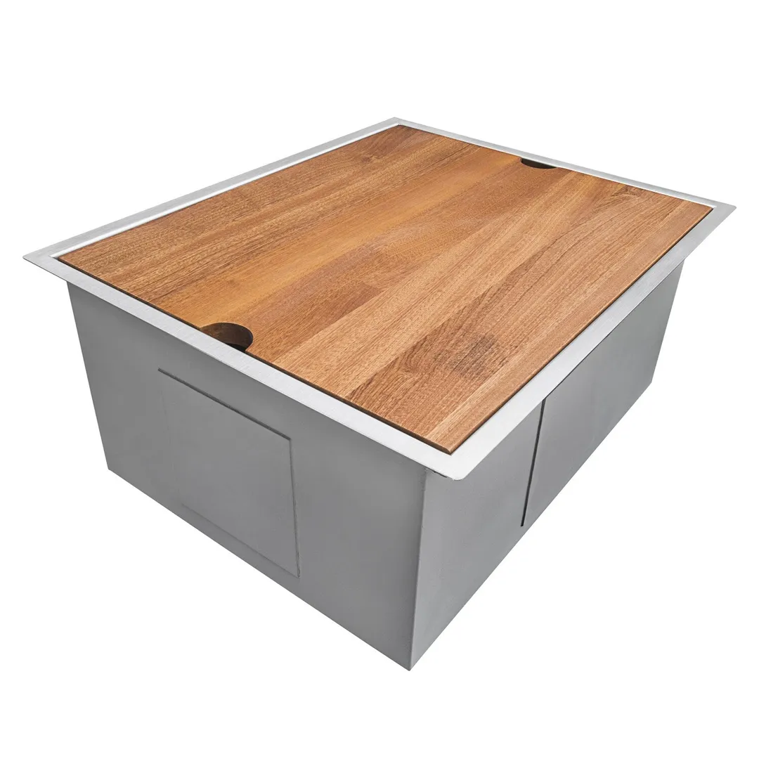 Ruvati Stainless Steel Undermount Laundry Sink with Drain - 21" x 18", photo 3 of 34
