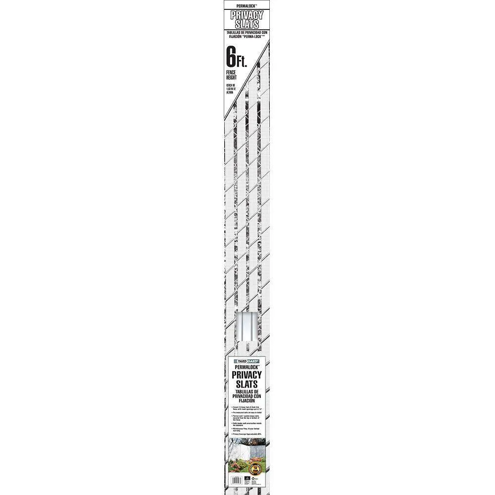 YARDGARD 6 ft. H x 10 ft. W Beige Perma-Lock Double Wall Vinyl Fence Privacy Slat, photo 10 of 11