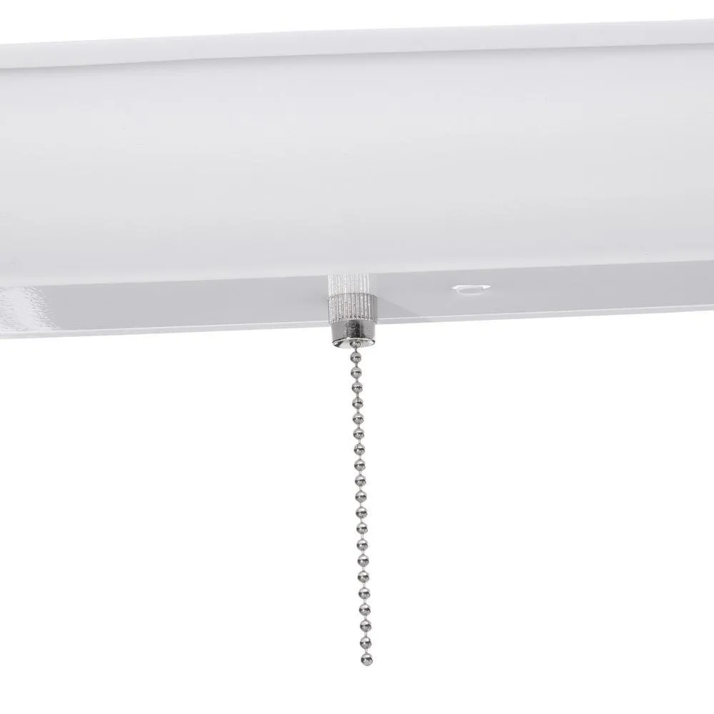 1-Light White Fluorescent Ceiling Closet Flushmount, photo 3 of 4