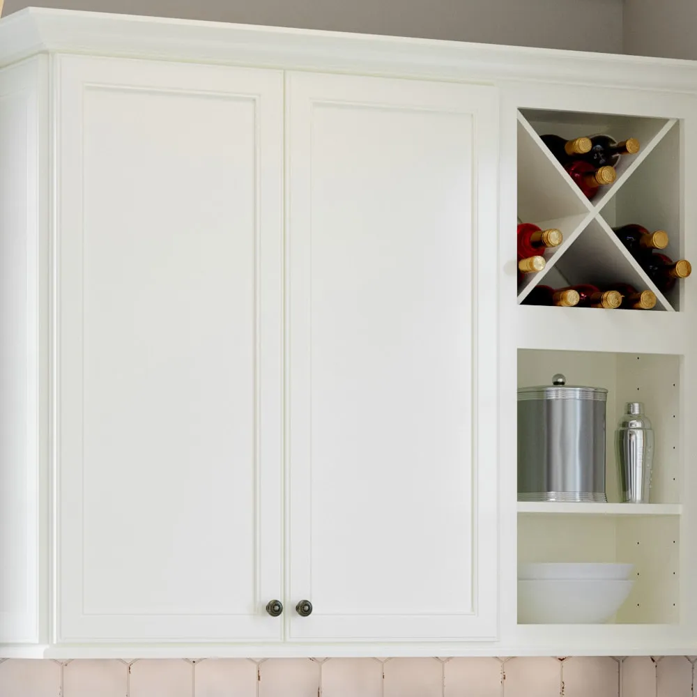 allen + roth McKeller 30-in W x 36.125-in H x 12-in D Linen Wall Fully Assembled Cabinet (Flat Panel Mitered Door Style), photo 7 of 16