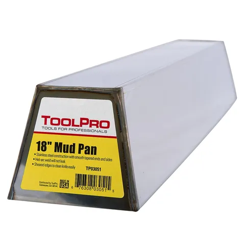 5 in wide · 18 in long · 4 in deep Drywall Mud Pan