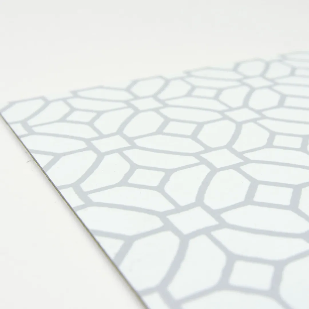 FloorPops White 12-in x 12-in Water Resistant Peel and Stick Vinyl Tile Flooring (20-sq ft), photo 5 of 8