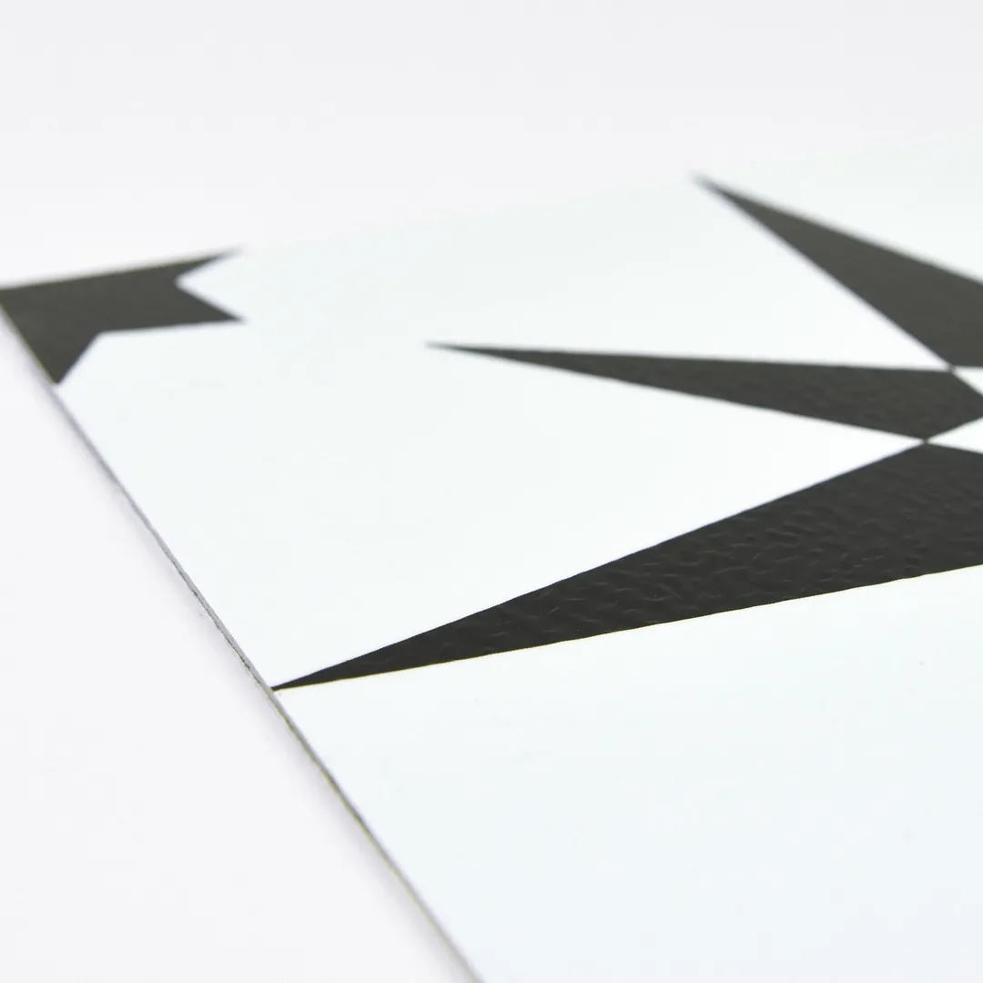 FloorPops Black 12-in x 12-in Water Resistant Peel and Stick Vinyl Tile Flooring (20-sq ft), photo 3 of 8