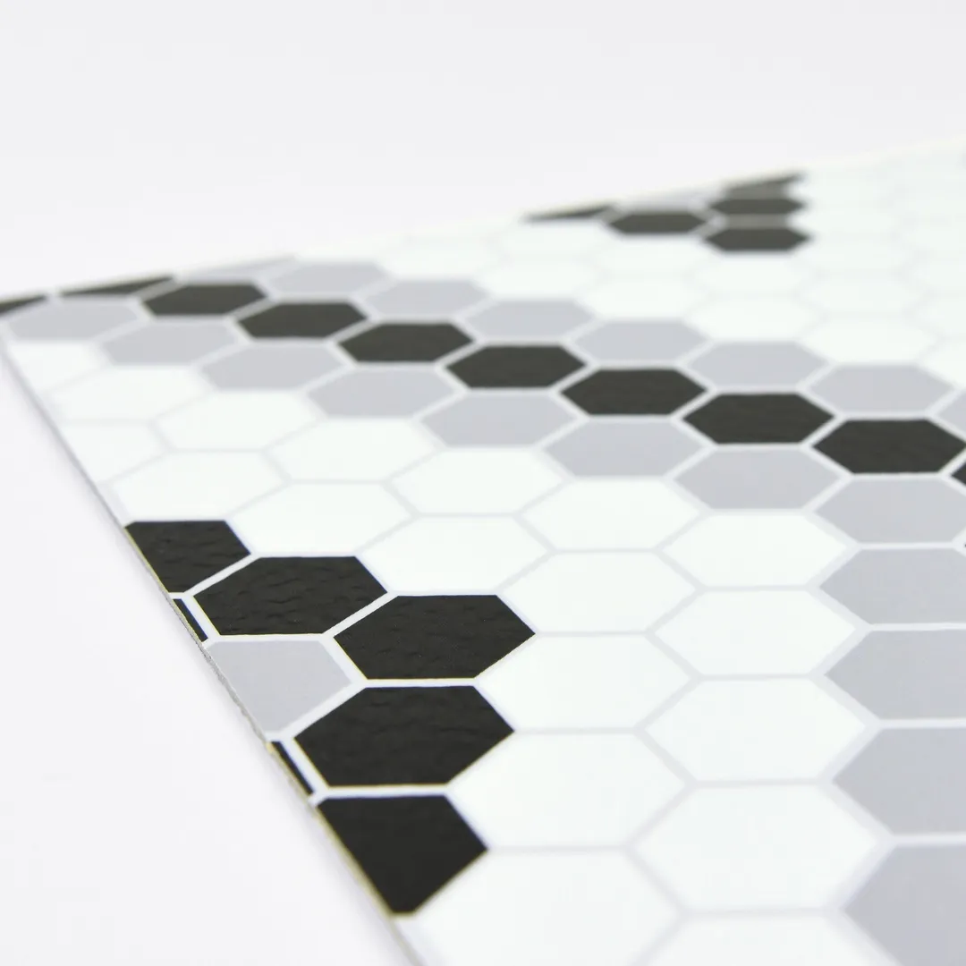 FloorPops Black 12-in x 12-in Water Resistant Peel and Stick Vinyl Tile Flooring (20-sq ft), photo 4 of 8