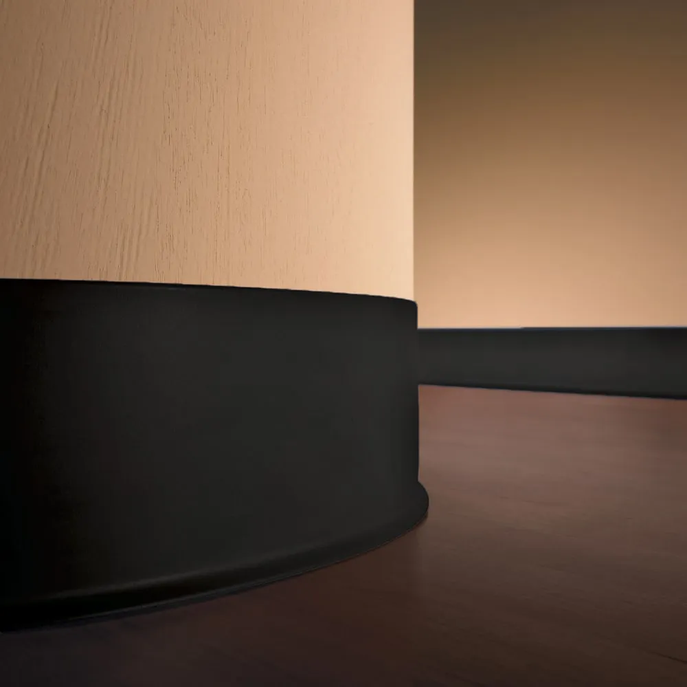 Flexco Black Dahlia 0.08-in T x 4-in W x 1440-in L Vinyl Wall Base, photo 4 of 8