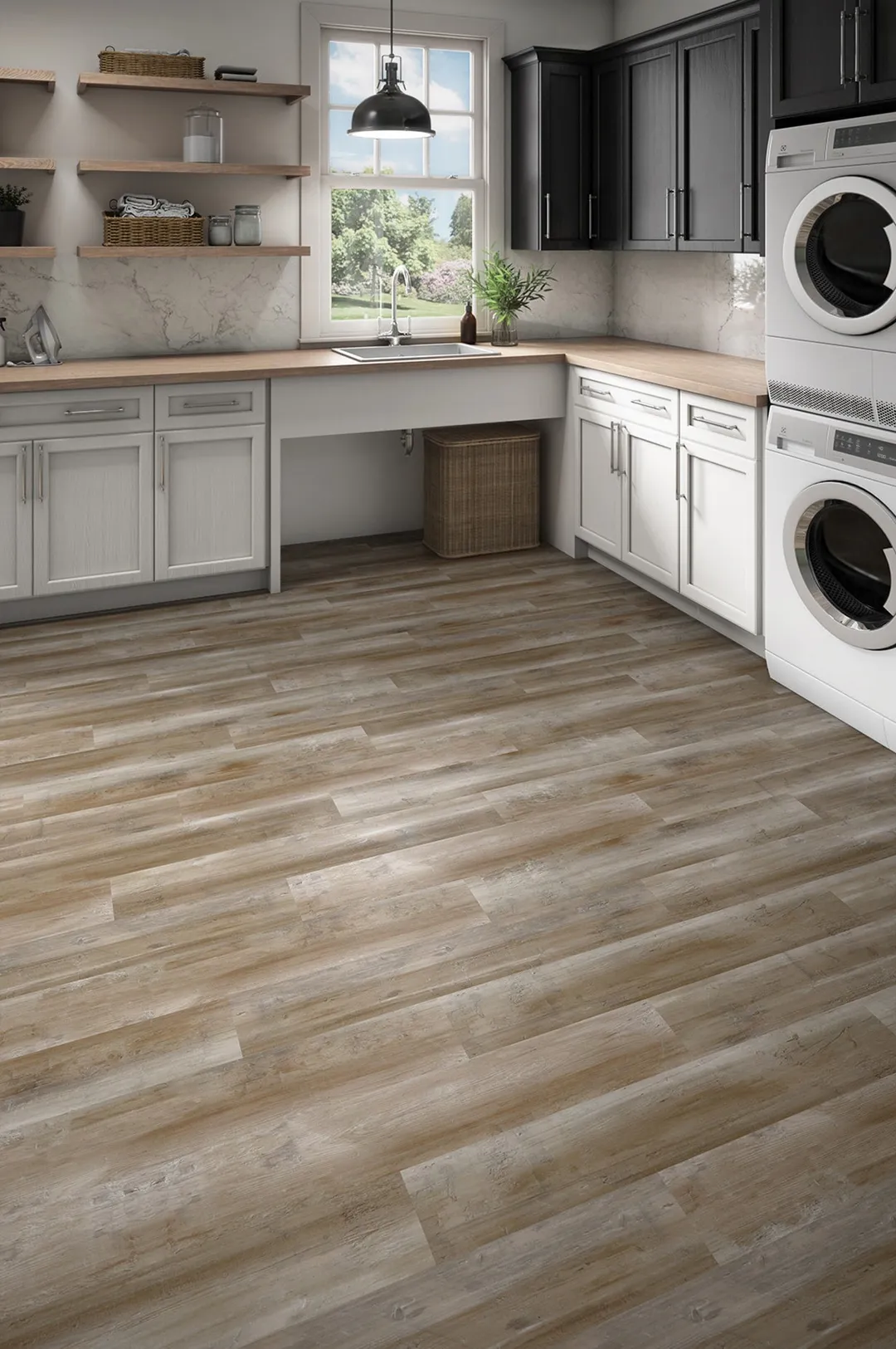 Style Selections Ozark 6-in W x 36-in L x 1.5-mm Peel and Stick Water-Resistant Luxury Vinyl Plank Flooring, 21-sq ft Carton, photo 7 of 8