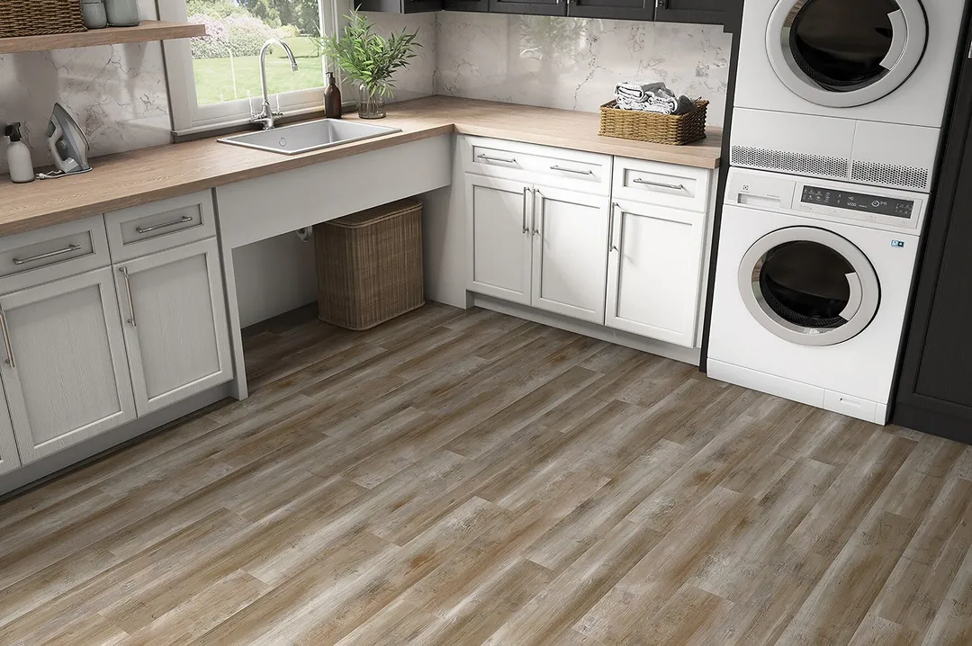 Style Selections Ozark 6-in W x 36-in L x 1.5-mm Peel and Stick Water-Resistant Luxury Vinyl Plank Flooring, 21-sq ft Carton, photo 8 of 8