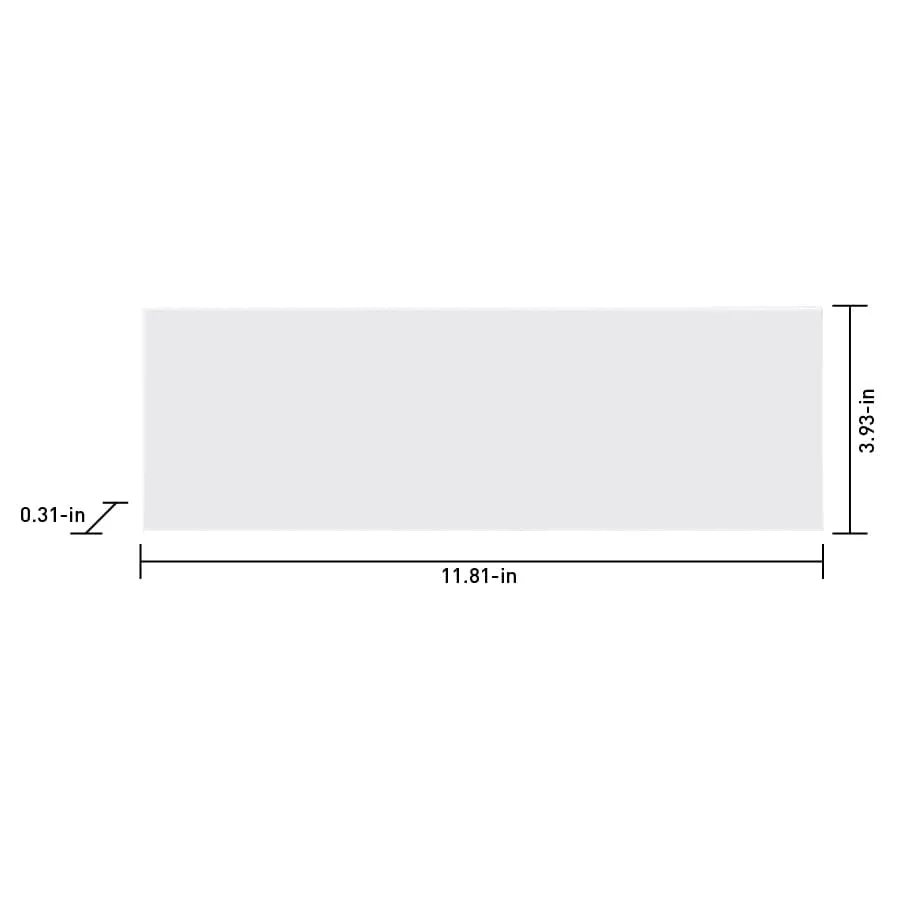 Satori Hudson Brilliant White 4-in x 12-in Glossy Ceramic Subway Wall Tile (0.32-sq. ft/ Piece), photo 6 of 13