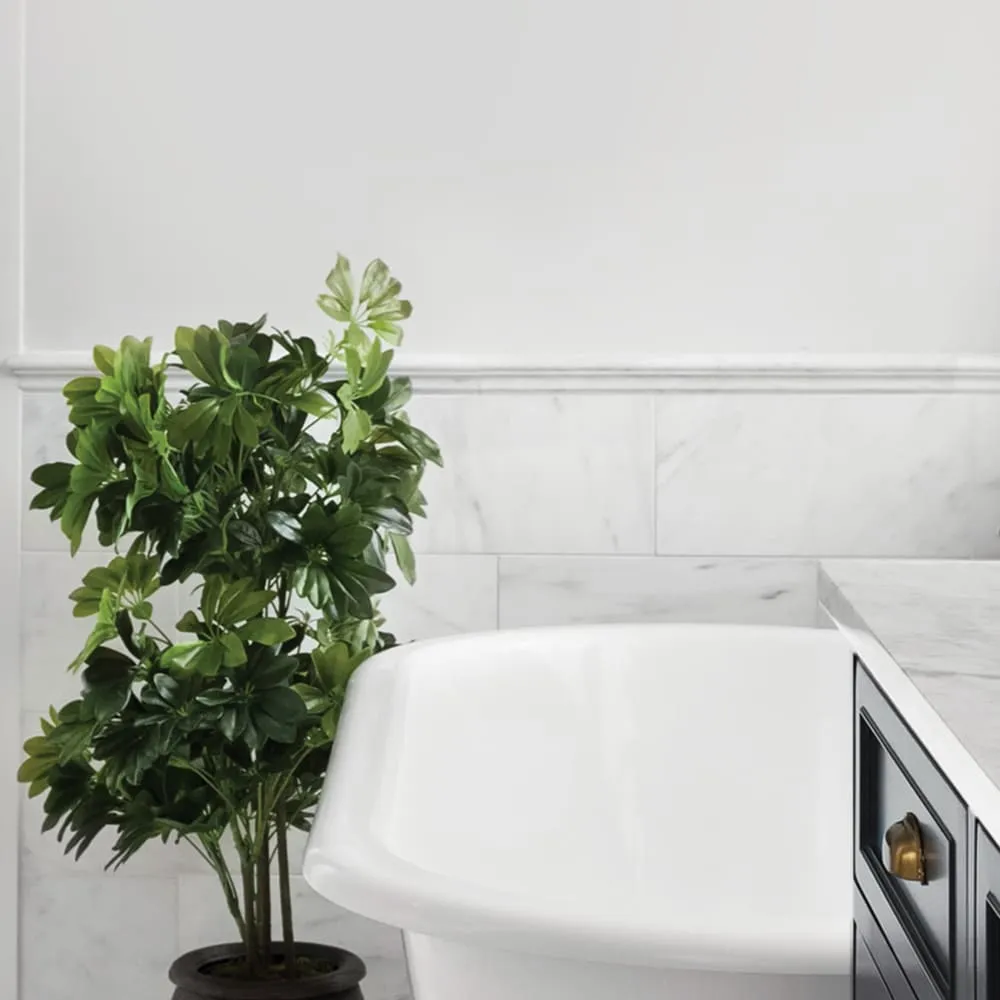 Satori Hudson Brilliant White Contempo Glossy 1-in x 12-in Ceramic Pencil Wall Tile (0.06-sq ft per piece), photo 5 of 6