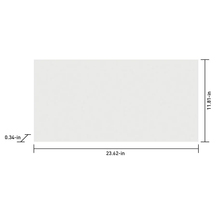 Satori Windsor White 12-in x 24-in Matte Porcelain Floor and Wall Tile (15.44-sq. ft/ Carton), photo 4 of 8