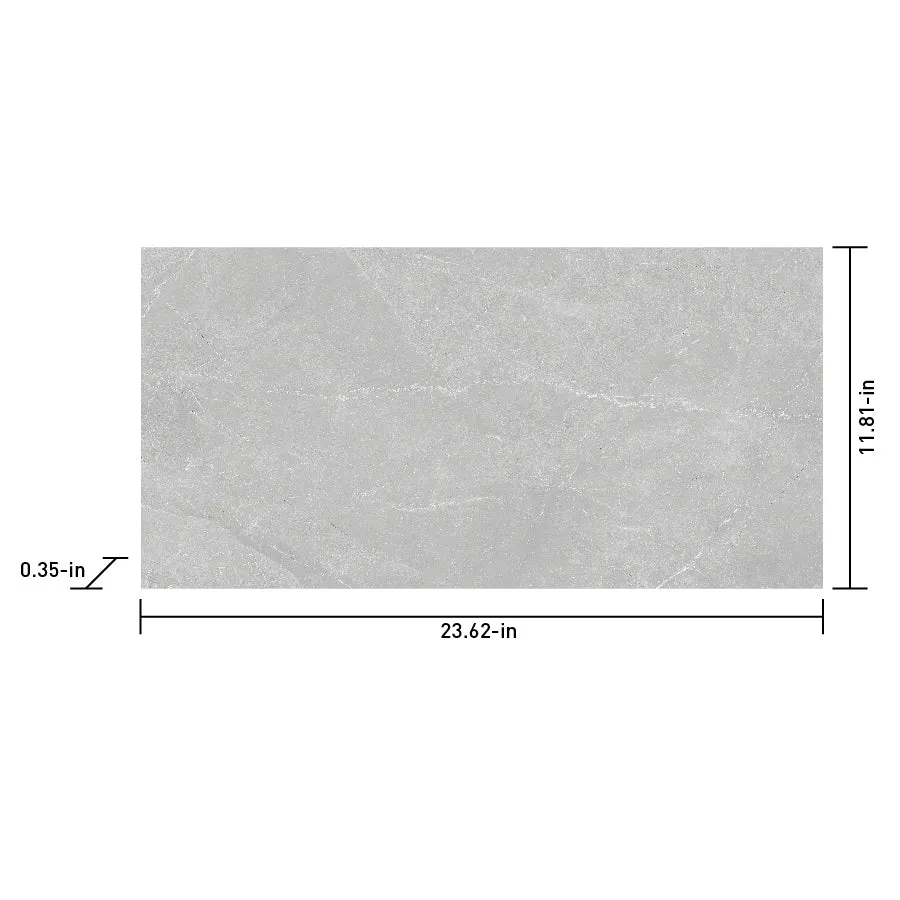 Satori Palisade Grigio 12-in x 24-in Polished Porcelain Marble Look Floor and Wall Tile (1.94-sq. ft/ Piece), photo 6 of 9