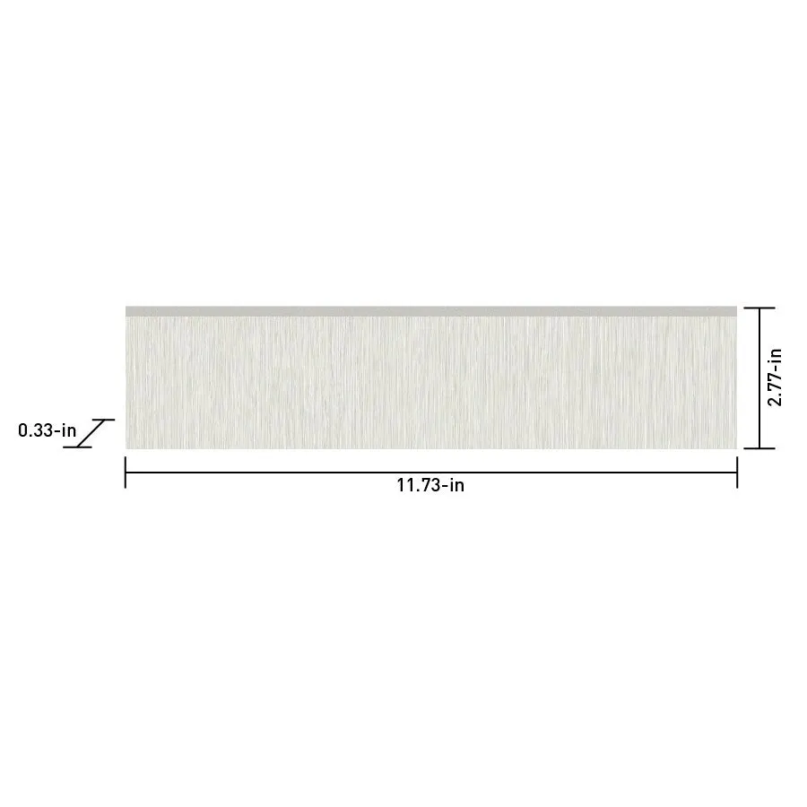 Satori Ikon Glacier Matte Bullnose 3-in x 12-in Matte Porcelain Tile (0.23-sq ft per Piece), photo 4 of 7