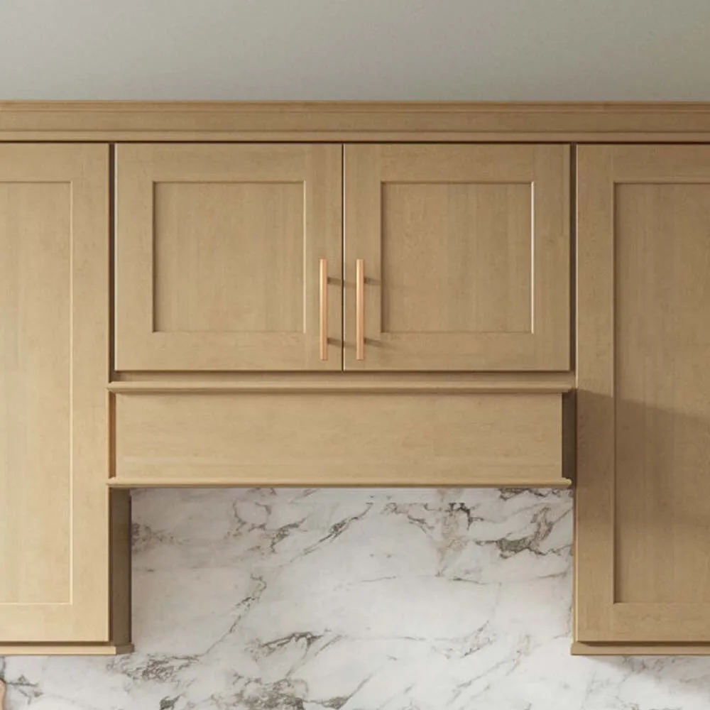 allen + roth Innsbrook 33-in W x 18.125-in H x 12-in D Rye Wall Fully Assembled Cabinet (Flat Panel Shaker Door Style), photo 7 of 16