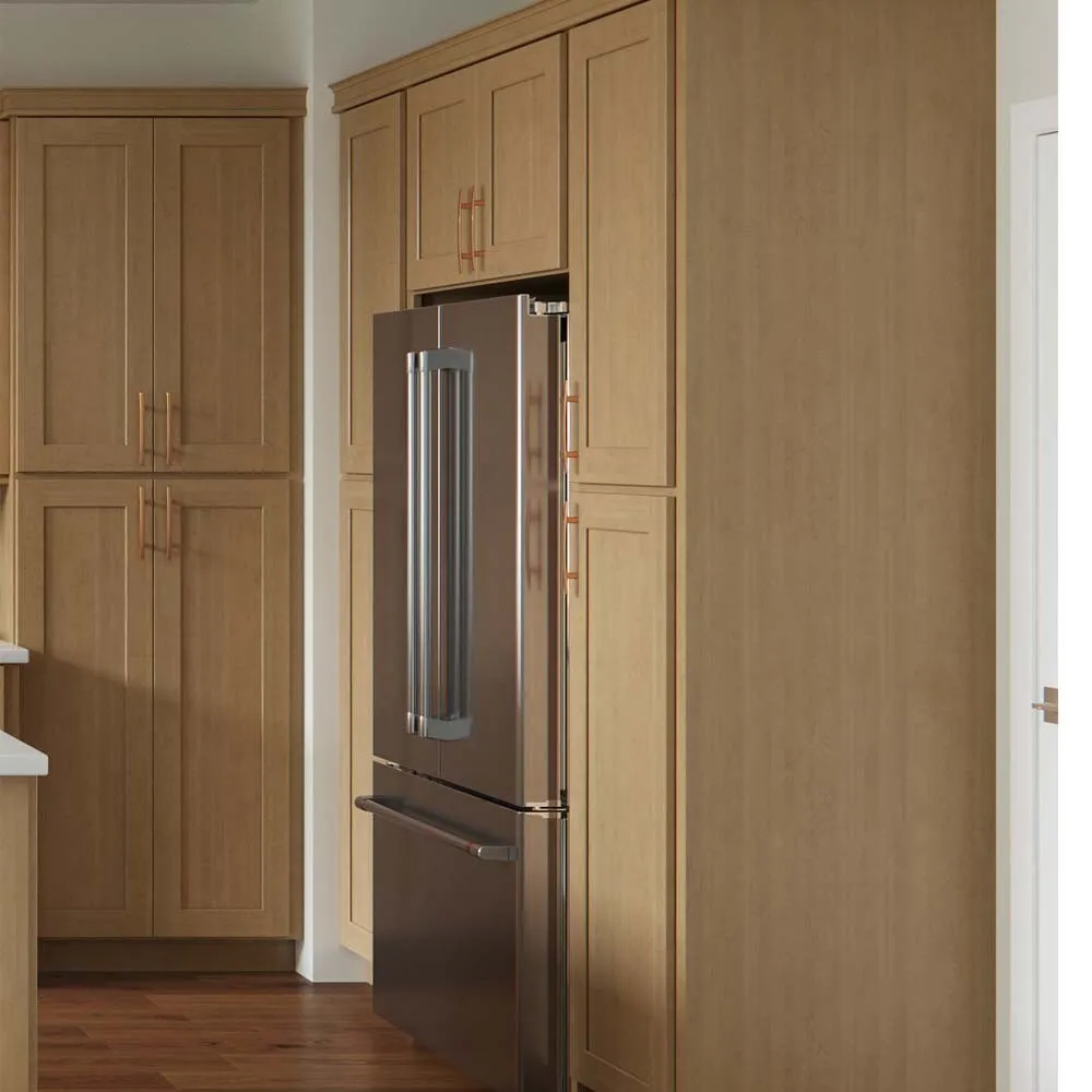 allen + roth Innsbrook 33-in W x 15.125-in H x 24-in D Rye Wall Fully Assembled Cabinet (Flat Panel Shaker Door Style), photo 7 of 16