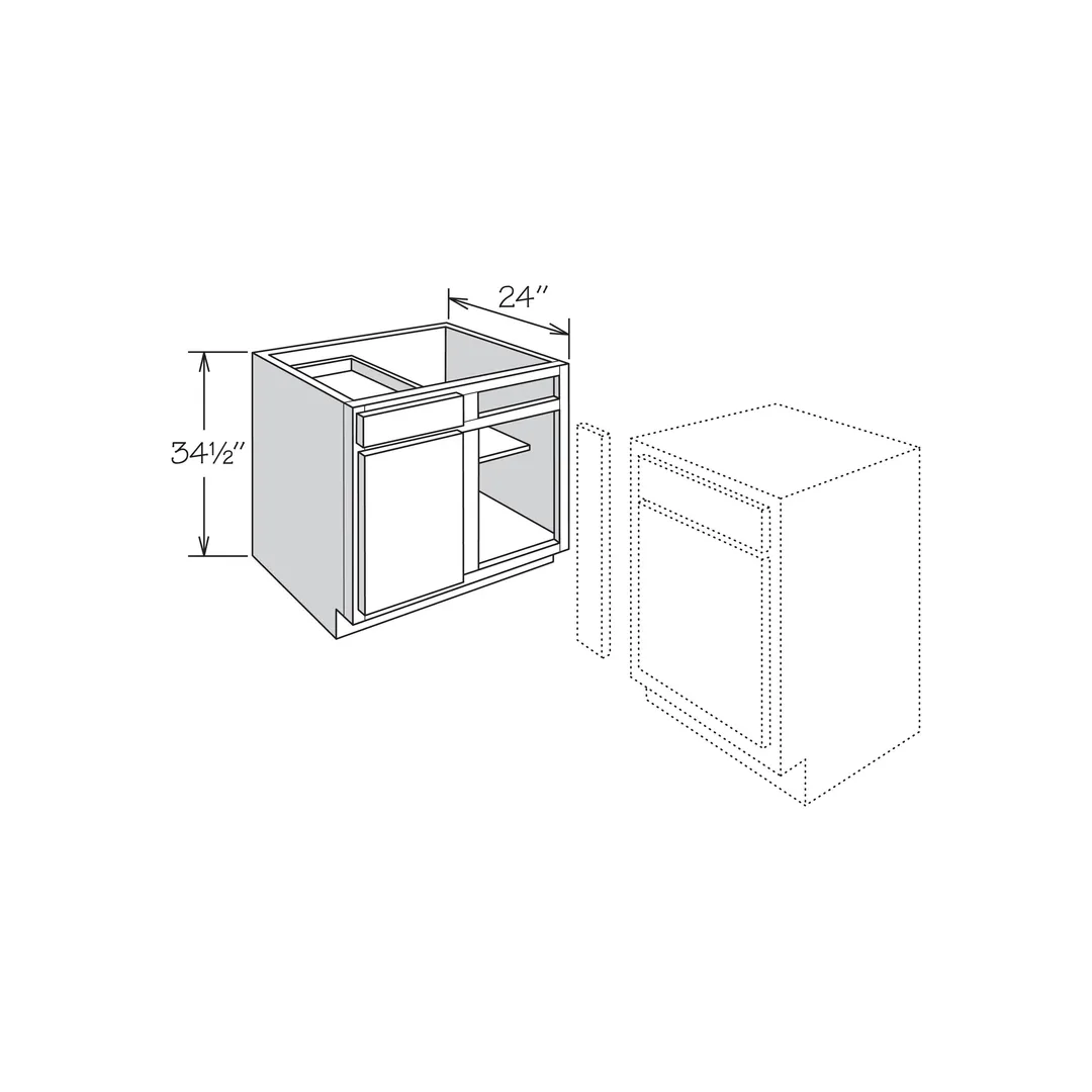 allen + roth Stonewall 27-in W x 34.5-in H x 24-in D Stone Blind 1-Drawer Base Fully Assembled Cabinet (Flat Panel Shaker Style), photo 13 of 13
